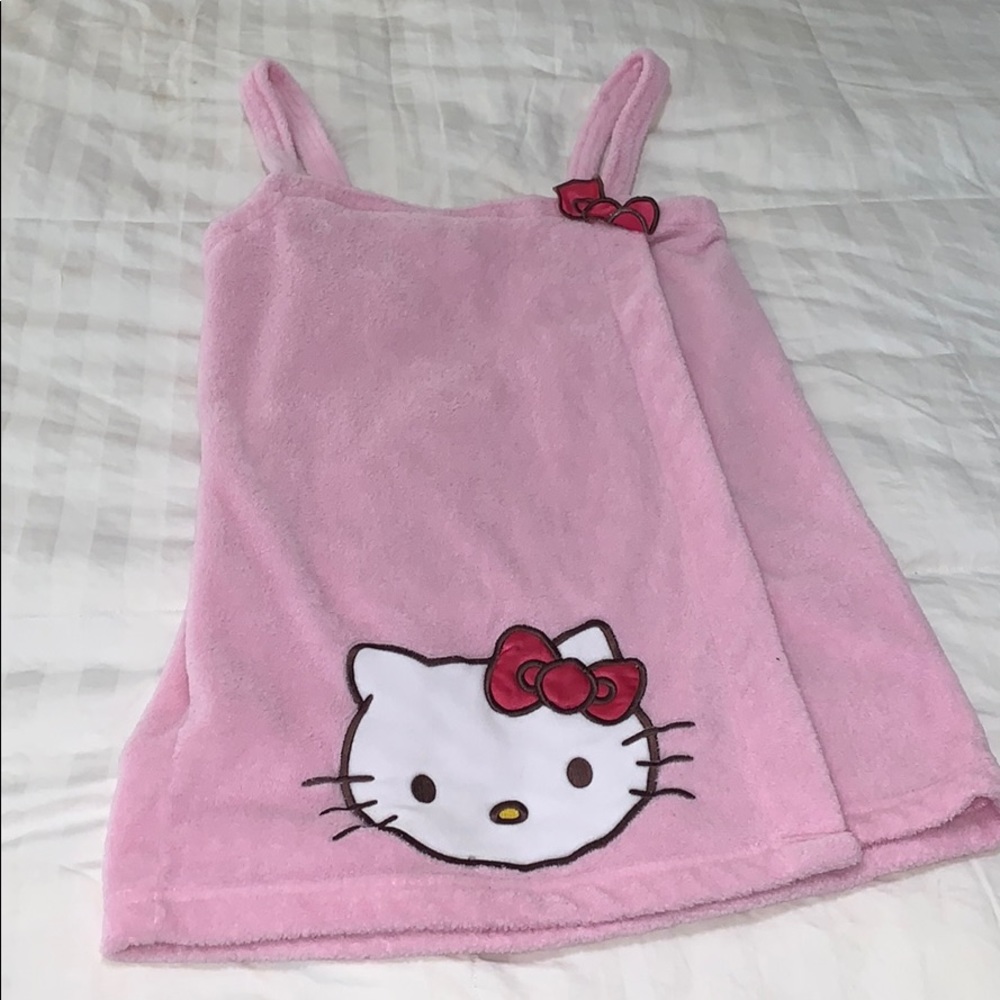 Hello kitty fleece robe